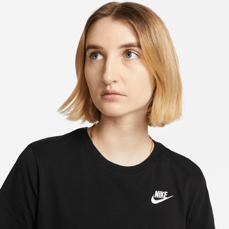 NIKE Damen Shirt W NSW TEE CLUB Kurzarm Baumwolle