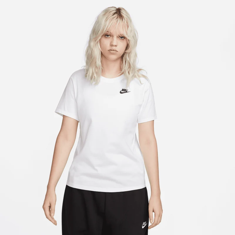 NIKE Damen Shirt W NSW TEE CLUB Kurzarm Baumwolle