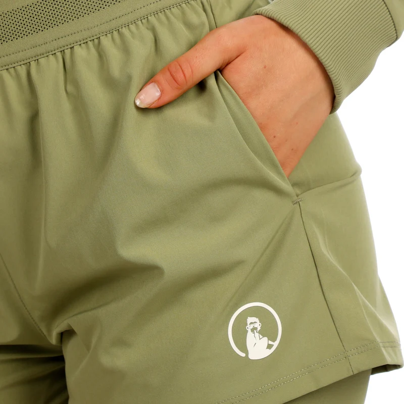 Memories Rematch 2In1 Shorts Damen - khaki