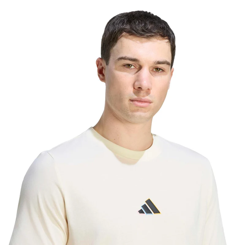 T-Shirt Herren - creme, mehrfarbig