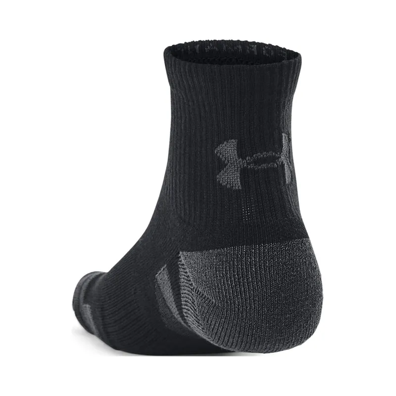 Performance Tech Quarter Tennissocken 3er Pack-Schwarz