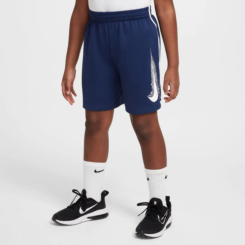 Dri-Fit Multi Shorts Kinder - dunkelblau, weiß