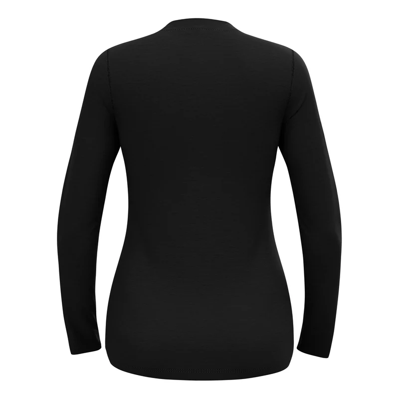 Merino 160Crew Longsleeve Damen-Schwarz