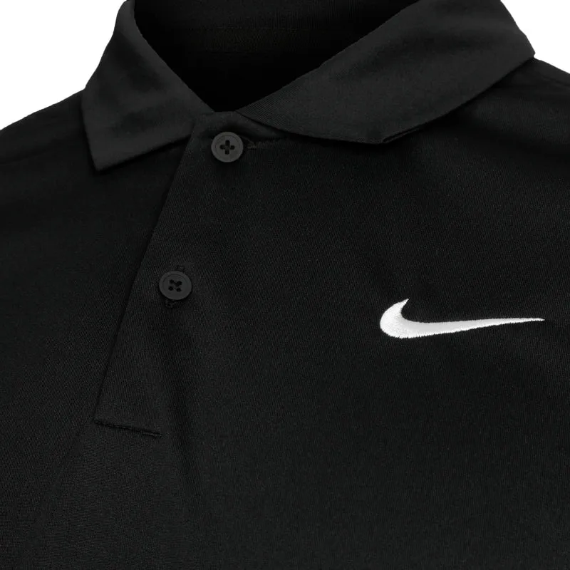 Dri-Fit Victory Court Solid Polo Herren - schwarz