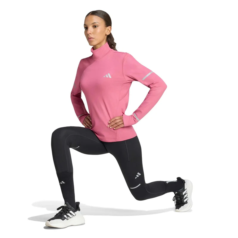 adi365 Warm Laufshirt Damen - weinrot