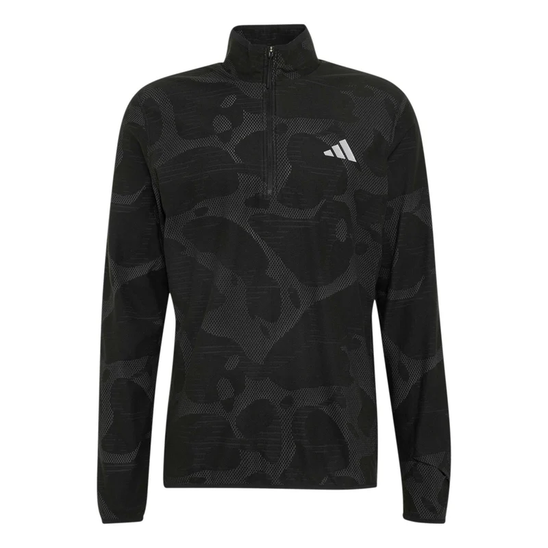 adi365 Climawarm+ Laufshirt Herren - schwarz