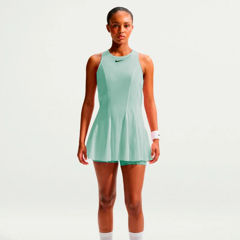 Court Slam Kleid Damen - salbei, schwarz