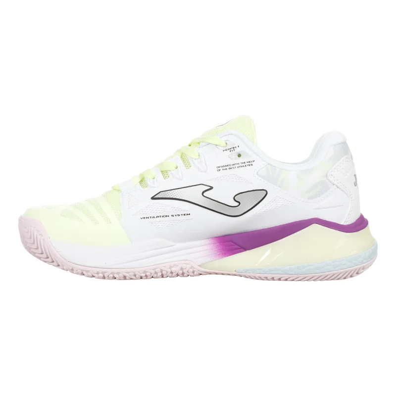 Spin Padelschuh Damen - weiß, limette