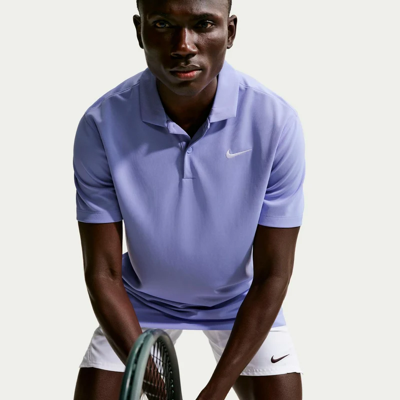 Dri-Fit Victory Court Solid Polo Herren - blaugrau