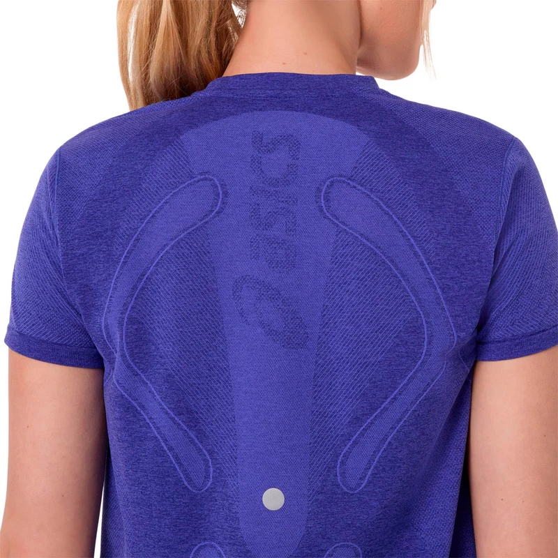Road Seamless Laufshirt Damen - blau, lila