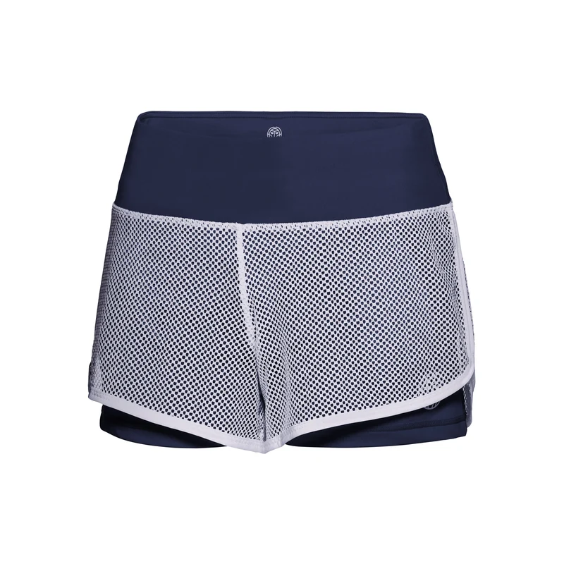 Efia Tech (2in1) Shorts Damen-Dunkelblau,Weiß