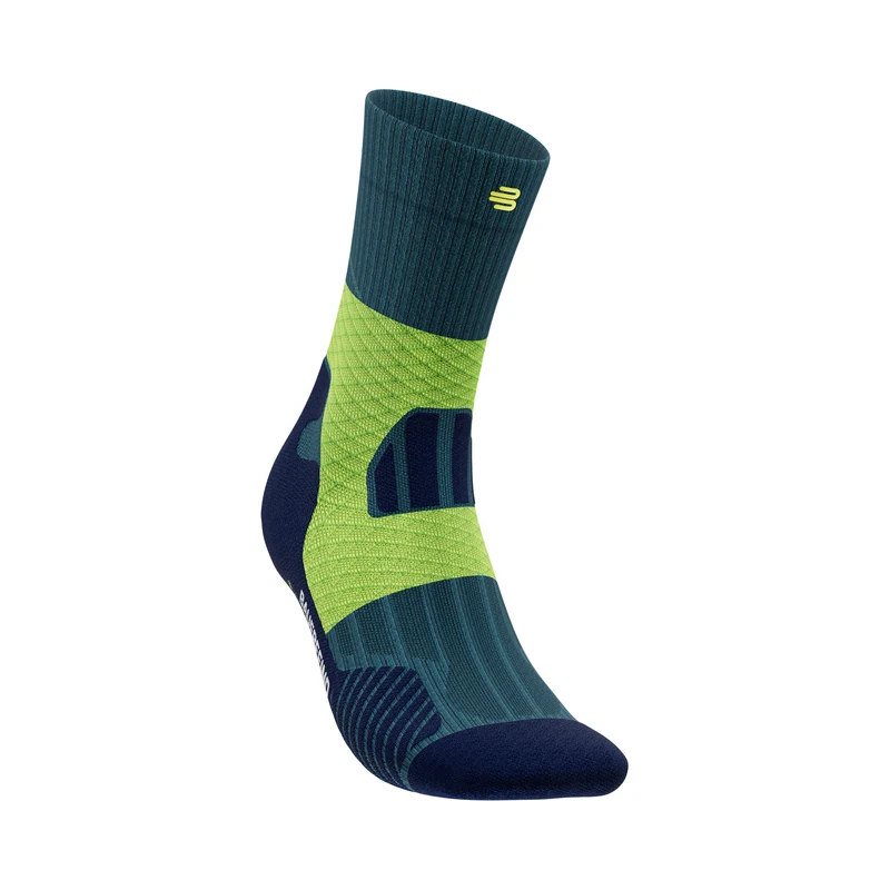 Trail Run Mid Cut Laufsocken Damen-Türkis