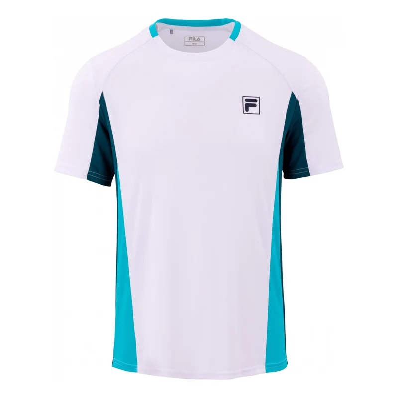 Tamino T-Shirt Herren - weiß, türkis