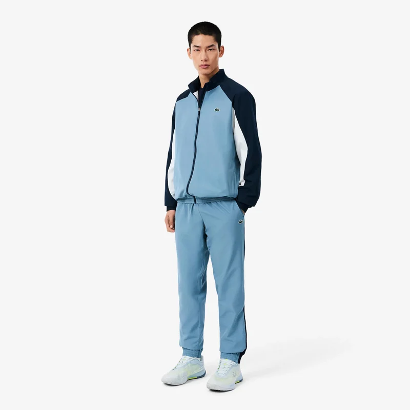 Trainingsanzug Herren - blau, weiß