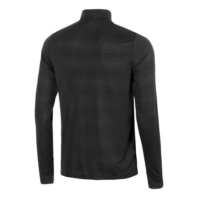 Velociti 1/4 Zip Laufshirt Herren - schwarz