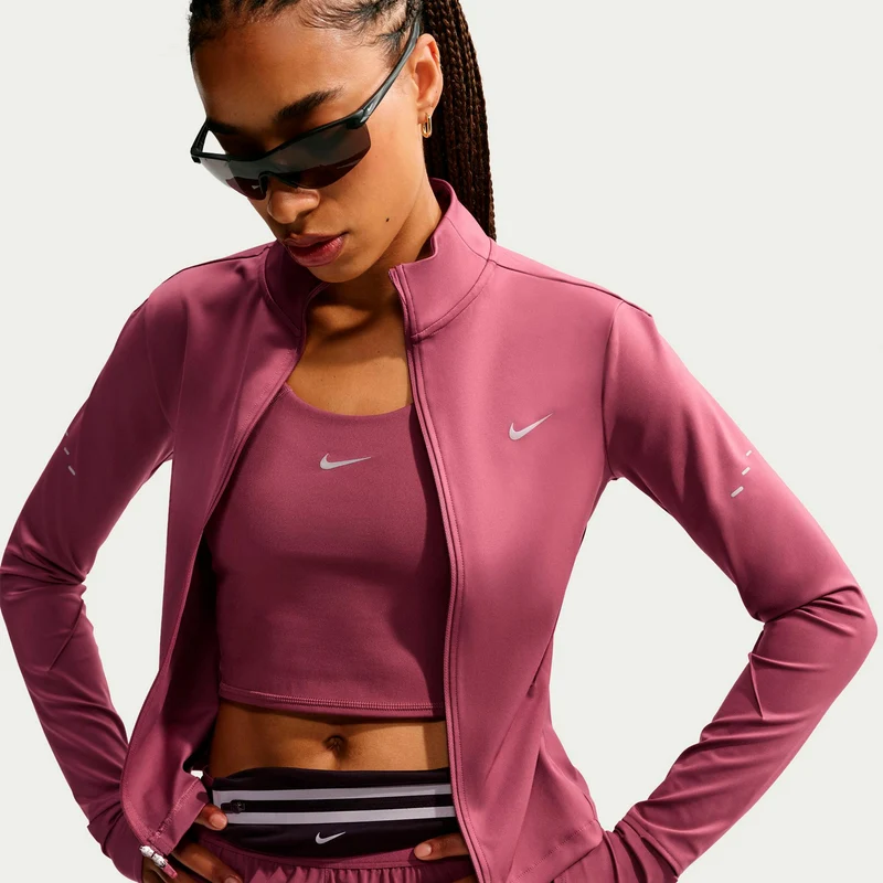 Swift Laufjacke Damen - mauve, silber