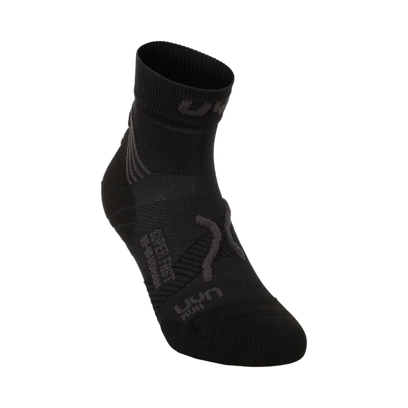 Super Fast Laufsocken 2er Pack Damen-Schwarz,Koralle