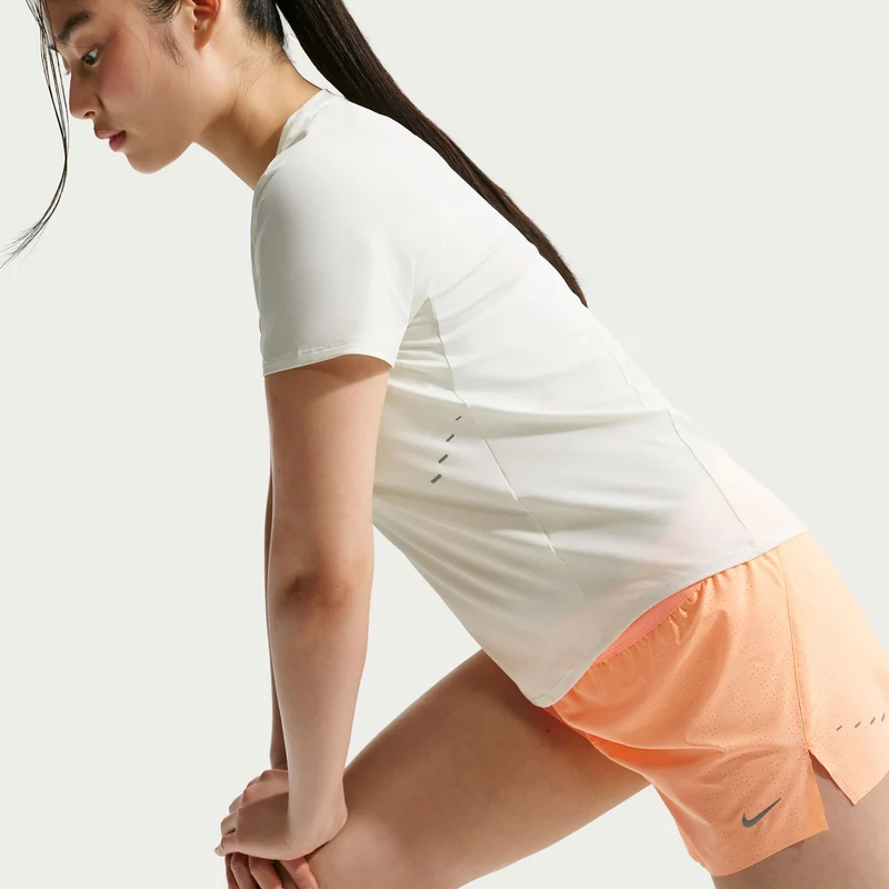 Swift Laufshirt Damen - weiß, silber