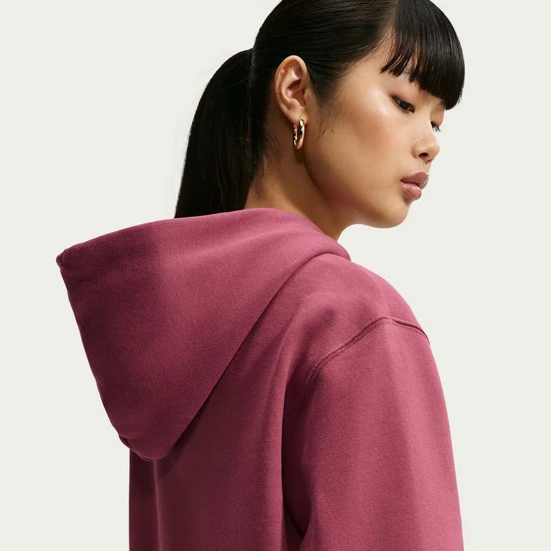 Studio Fleece Sweatjacke Damen - mauve