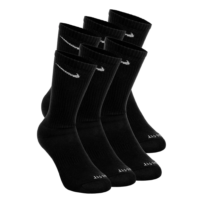 Everyday Plus Cushioned Crew Tennissocken - 3er Pack Herren-schwarz