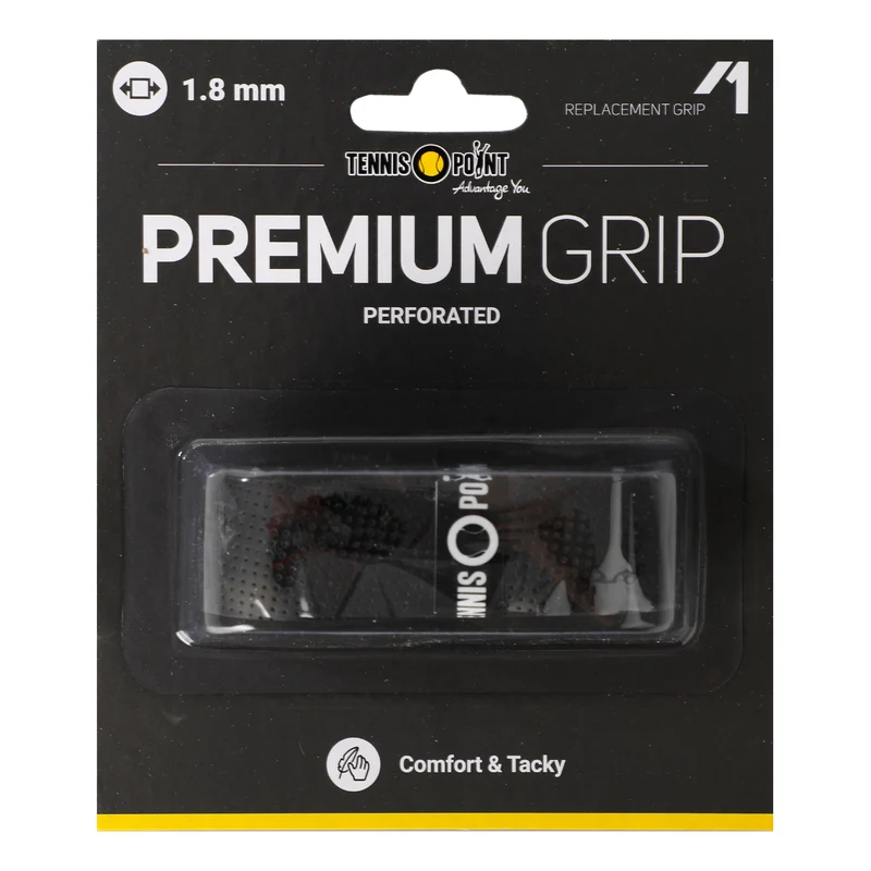 Premium Grip Perforated 1er Pack-Schwarz