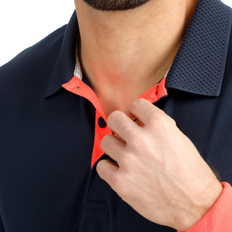 Solid Polo Herren - dunkelblau