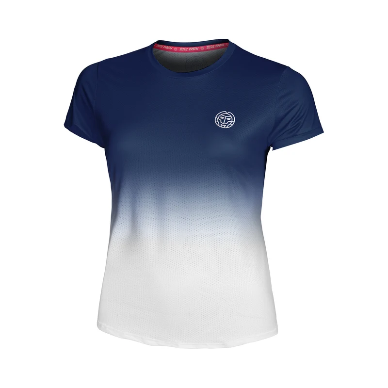 Crew Gradiant T-Shirt Mädchen-Dunkelblau,Weiß