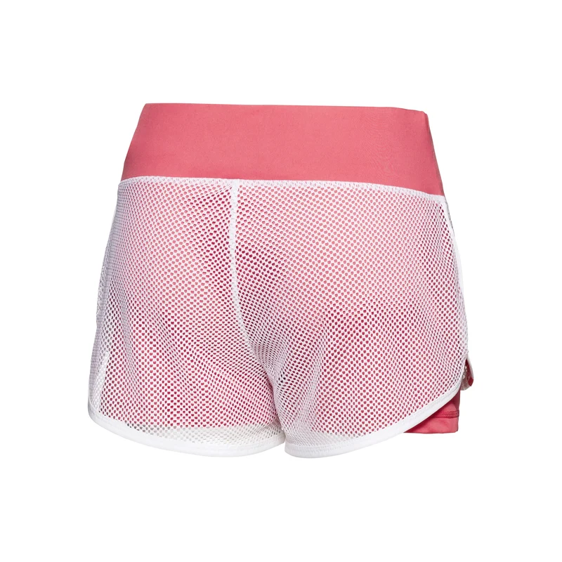 Efia Tech (2in1) Shorts Damen-Koralle,Weiß