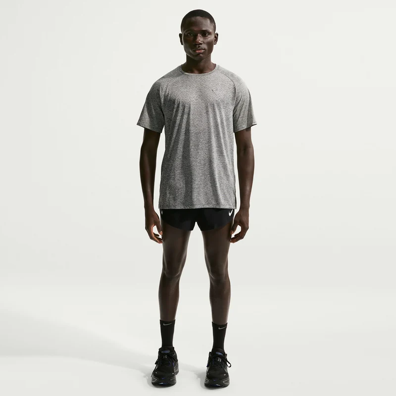 Stride Laufshirt Herren - grau, silber