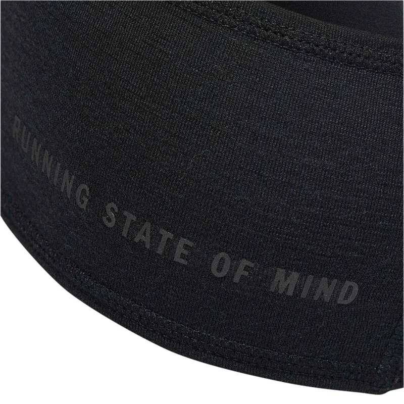 Run Merino Stirnband Unisex - schwarz