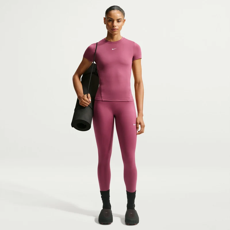 One Fitted T-Shirt Damen - mauve