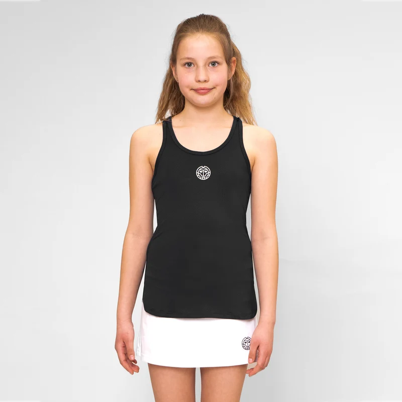 Crew Tank-Top Mädchen-Schwarz