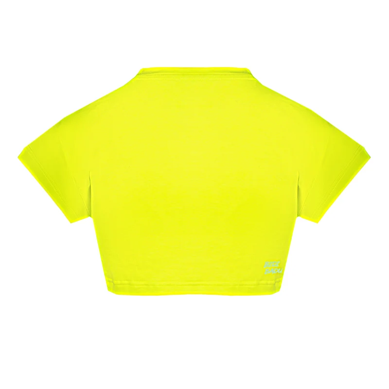 Abdominis Crop Move T-Shirt Damen-Neongelb