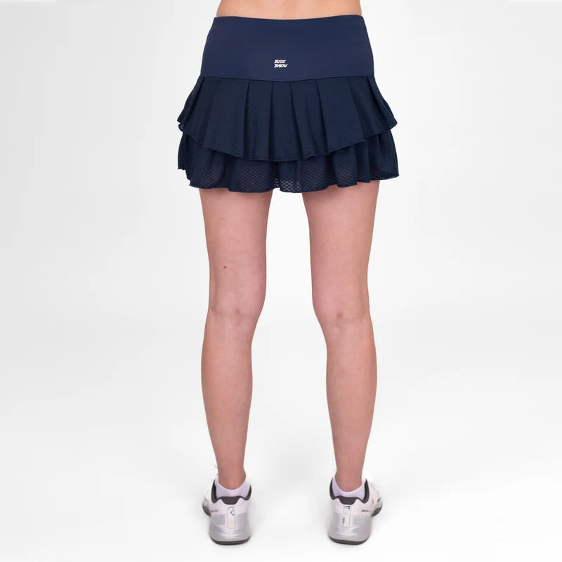 Crew Pleated Rock Damen-Dunkelblau