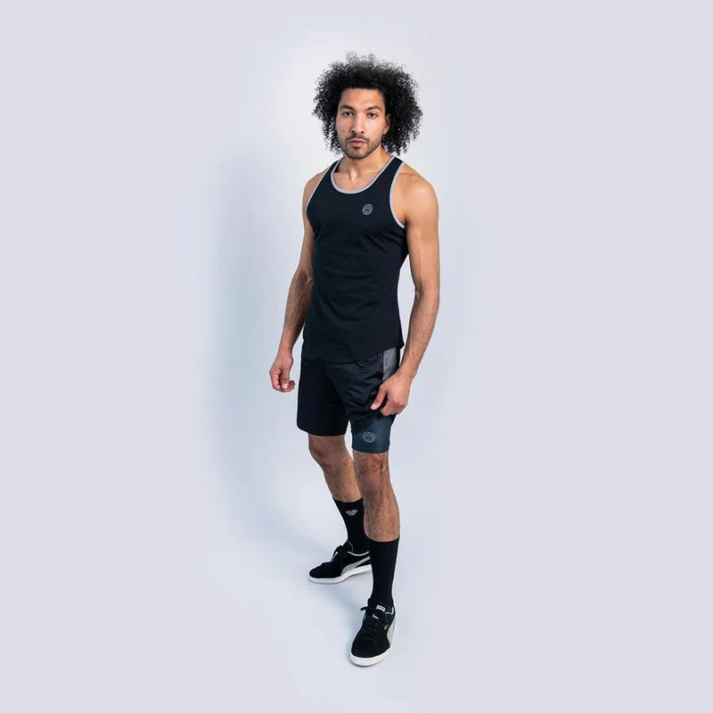 Trapezius Maximus Move Tank-Top Herren-Schwarz
