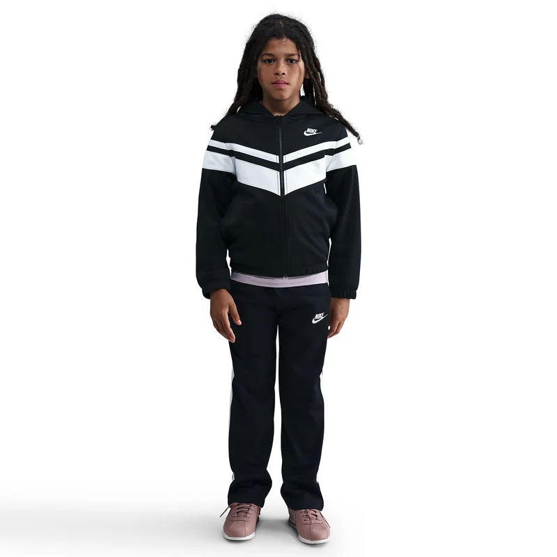 Sportswear Trainingsanzug Kinder - schwarz, weiß