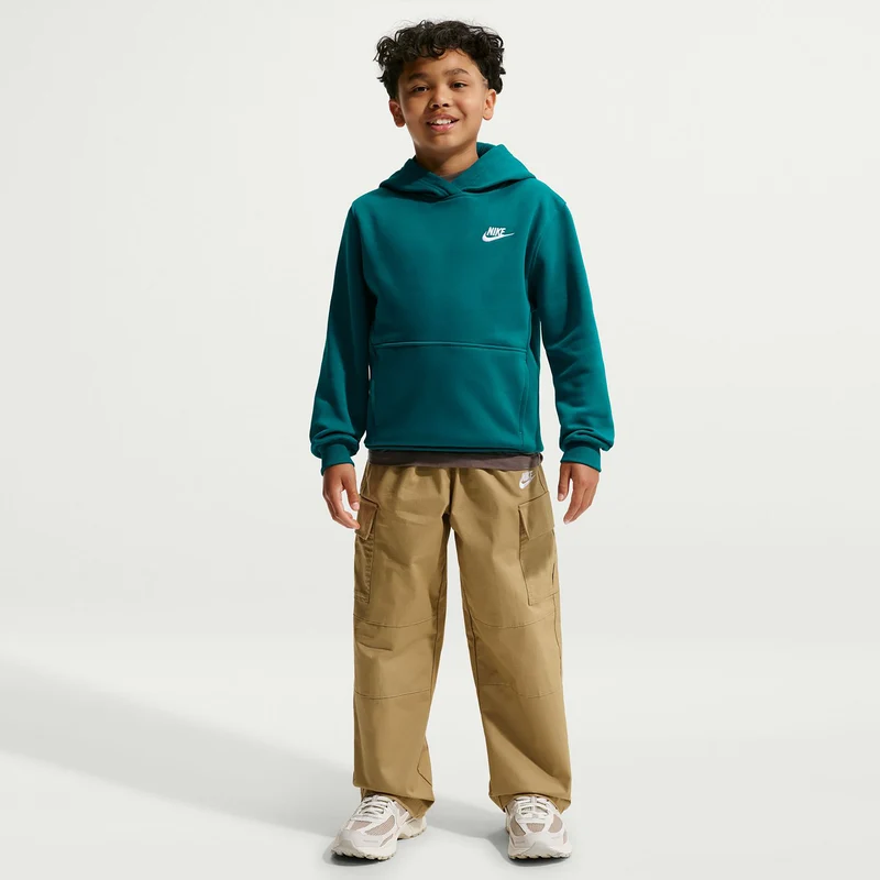 Club Fleece Hoody Kinder - petrol