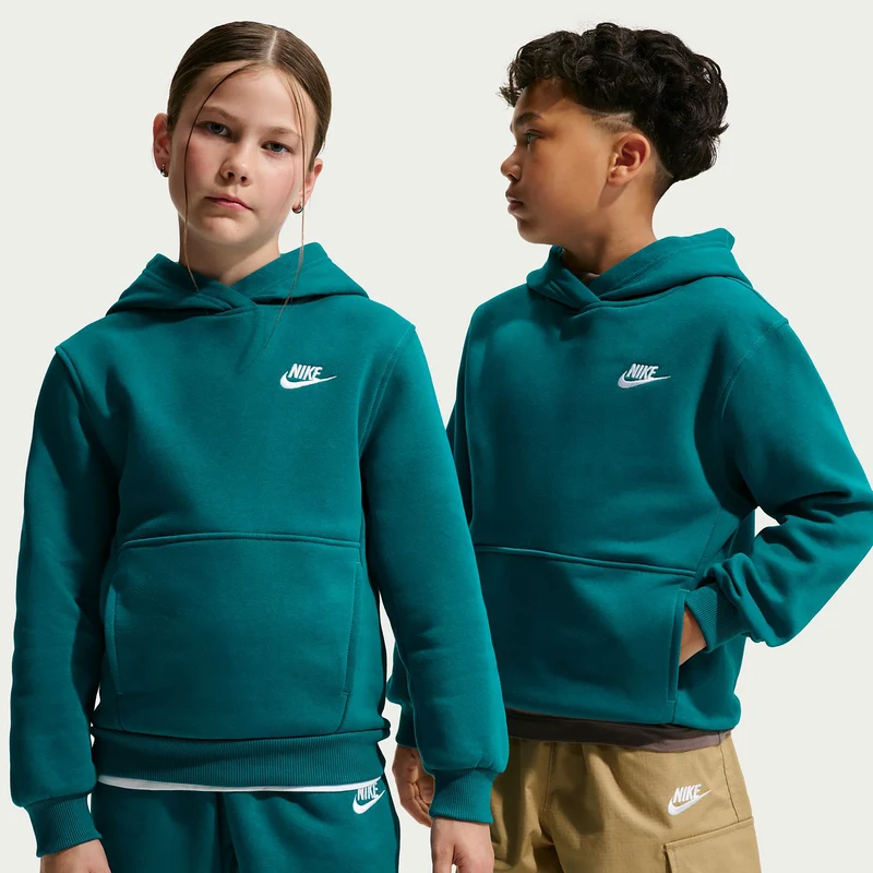 Club Fleece Hoody Kinder - petrol
