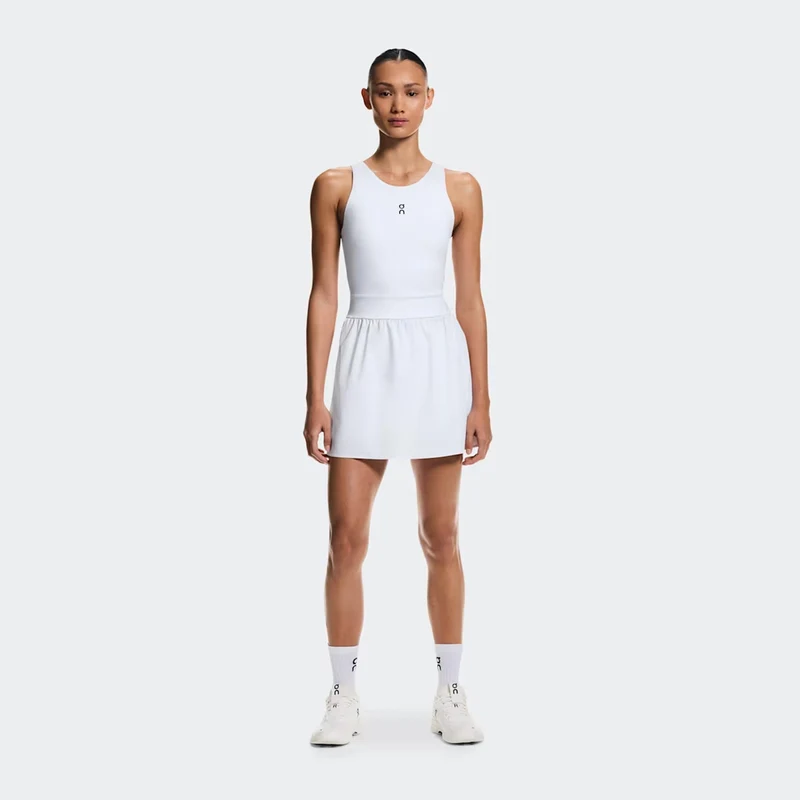 Court Split Kleid Damen - weiß