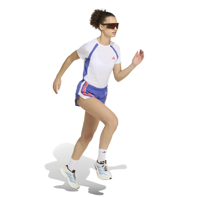 adizero Archive Laufshirt Damen - weiß, blau