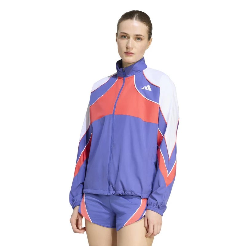 adizero Archive Laufjacke Damen - blau, rot