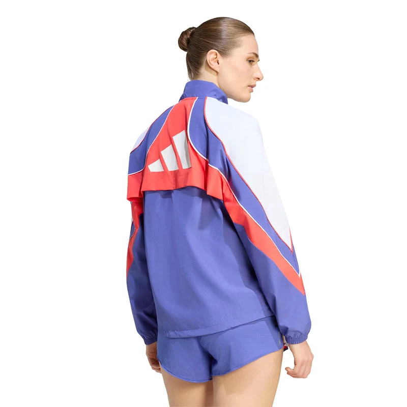 adizero Archive Laufjacke Damen - blau, rot