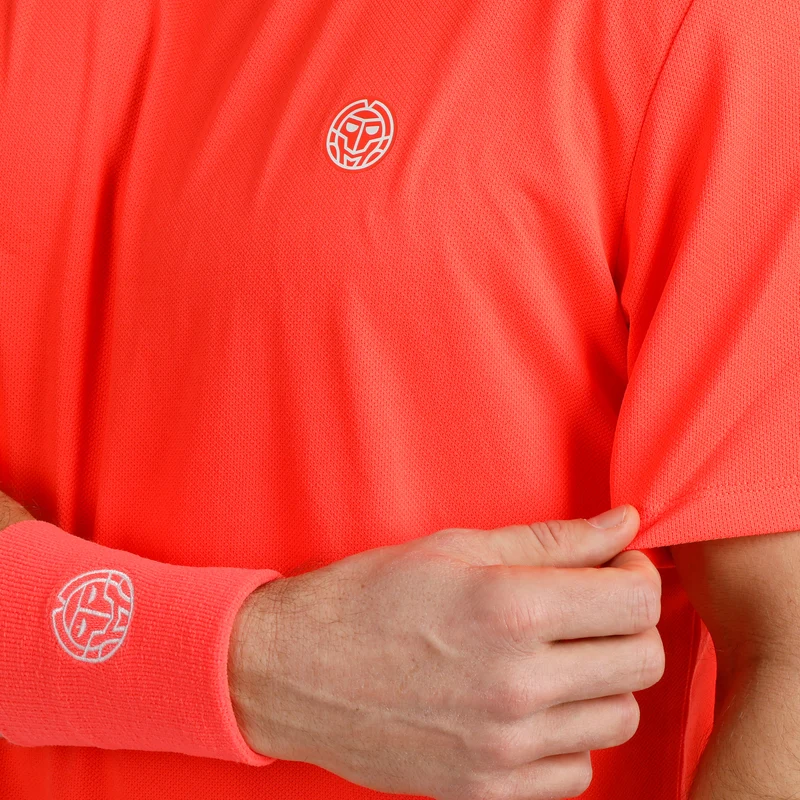 Solid T-Shirt Herren-koralle