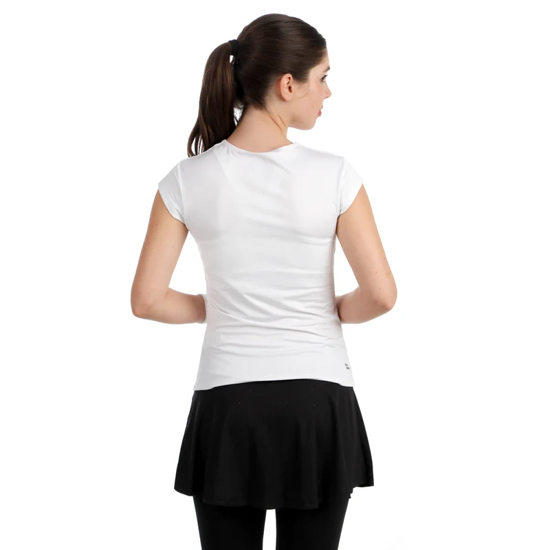 Crew 2.0 V-Neck T-Shirt Damen-weiß