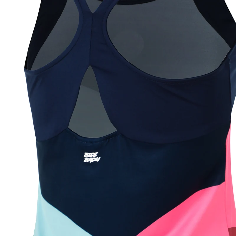 Bubble Tank-Top Damen-Dunkelblau,Türkis