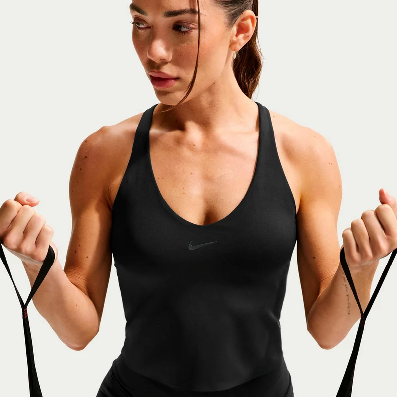 Dri-Fit Medium Support Tank-Top Damen - schwarz, anthrazit