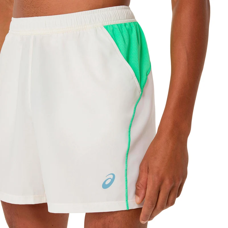 Court 7in Shorts Herren - creme, grün