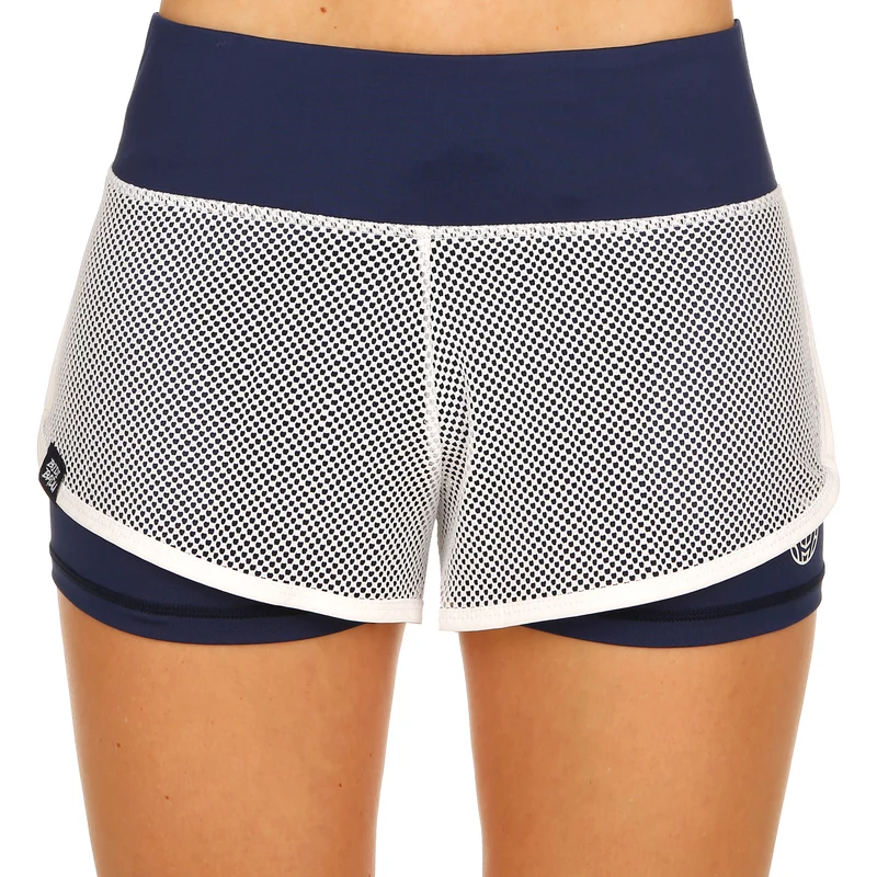 Efia Tech (2in1) Shorts Damen-Dunkelblau,Weiß