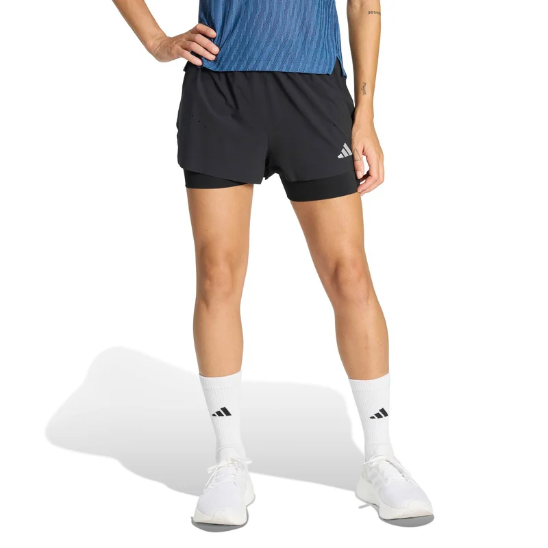 adi365 2in1 Laufshorts Damen - schwarz