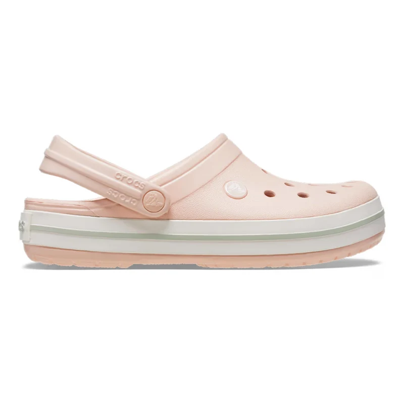Crocband Clog Badelatschen Unisex - rosa, weiß